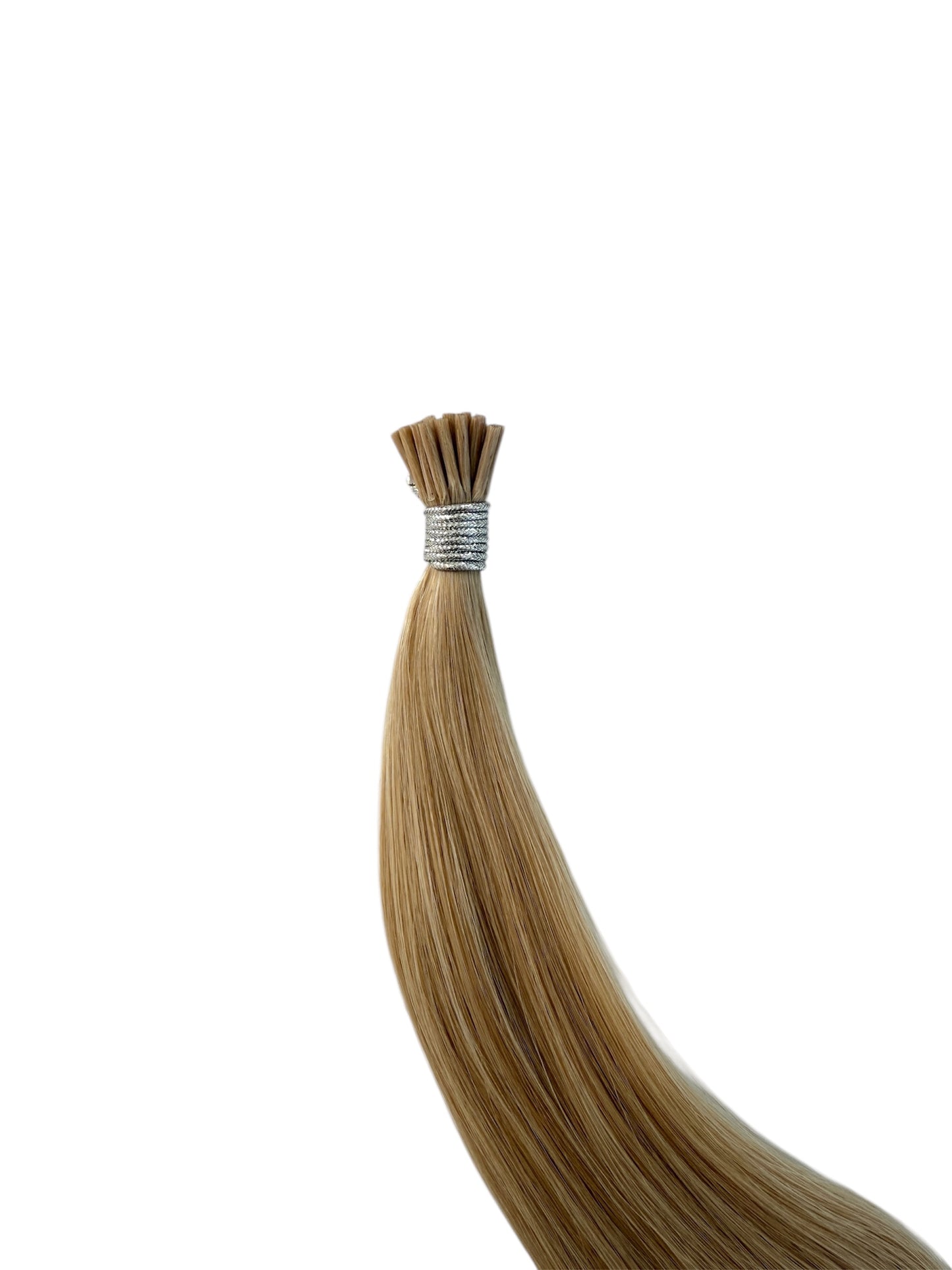 #M18/60 | MICRO FOILED CREAMY BLONDE - STICK TIP - 22" MICRO BEAD HAIR EXTENSIONS