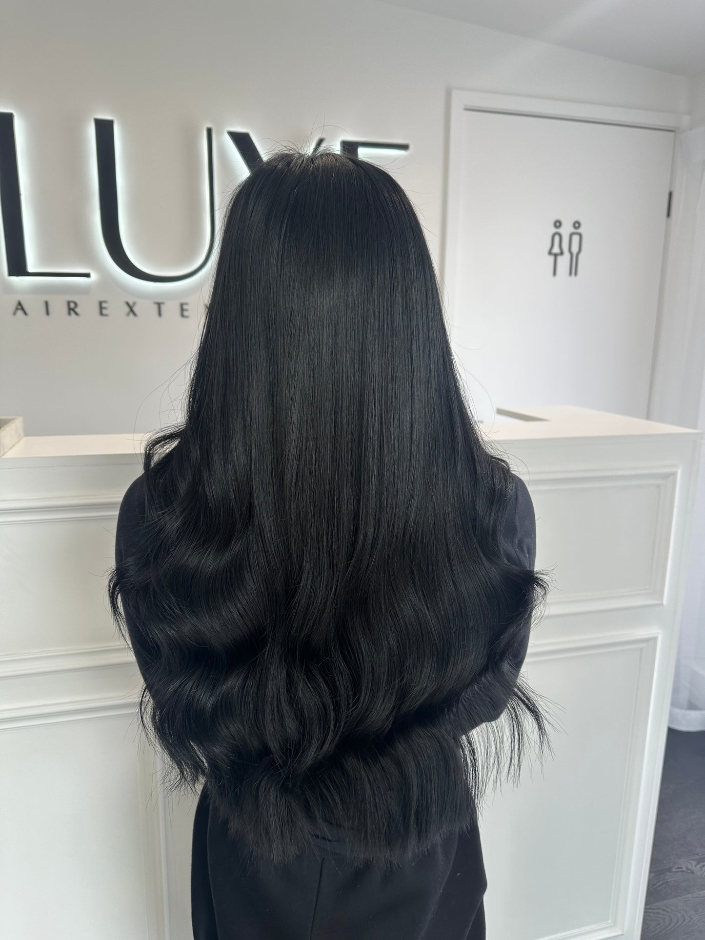 BLACK - 22" NANO HAIR EXTENSIONS