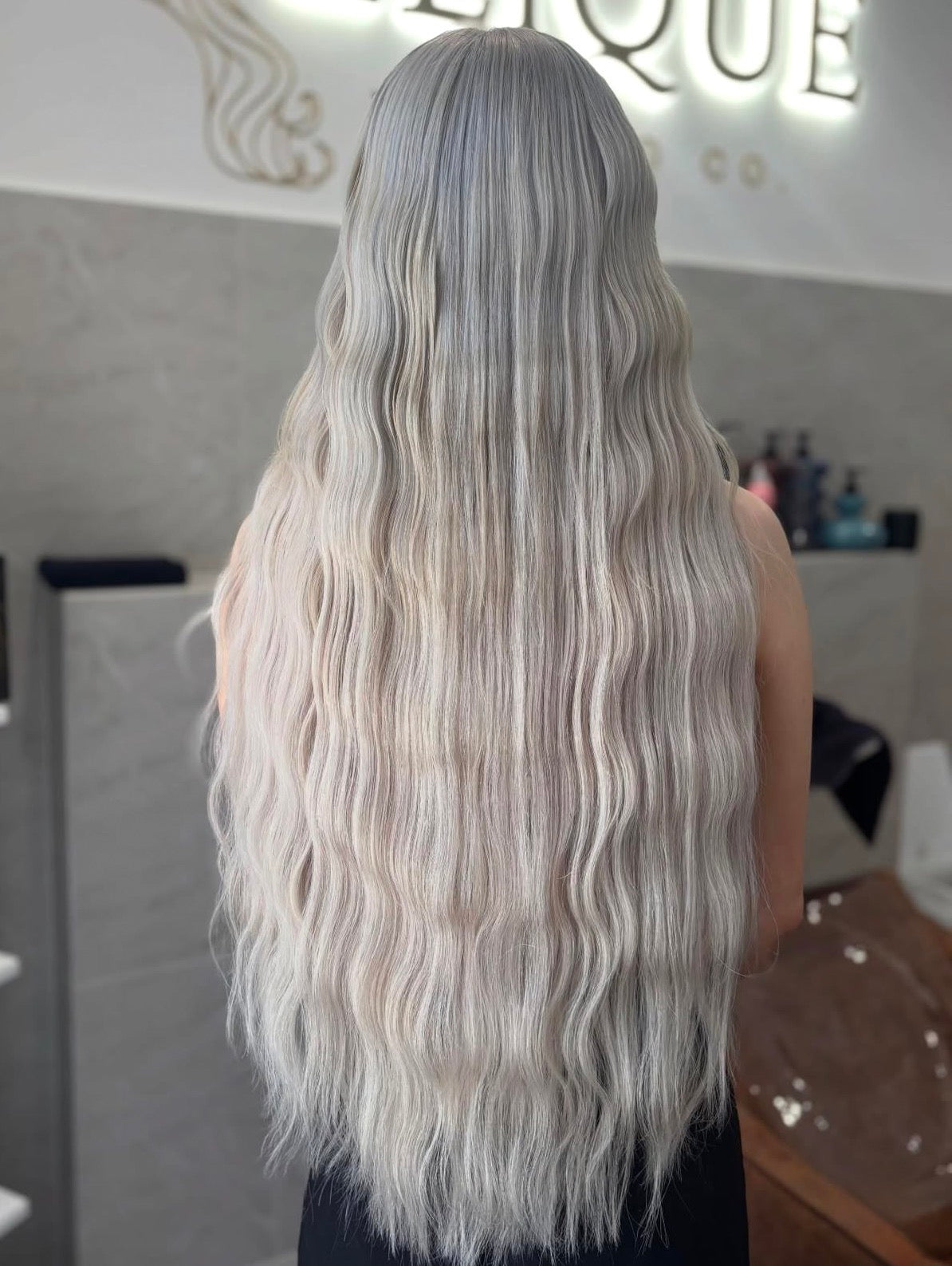 LIGHTEST PLATINUM BLONDE | 22" MINI WEFT