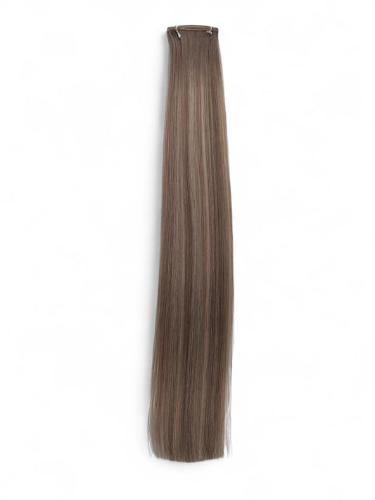 #5ATP5A/1006 | ROOTED ASH BROWN TO LIGHTEST BLONDE 26" MINI WEFT