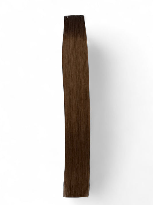 #2TP6/8 | ROOTED NATURAL BROWN 22" MINI WEFT