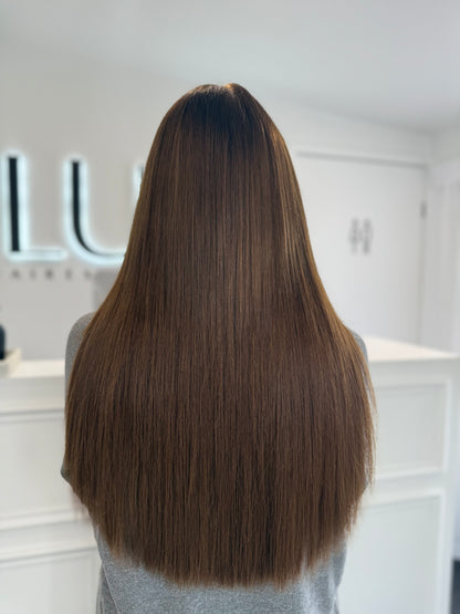 NATURAL HONEY BROWN - 22" NANO HAIR EXTENSIONS