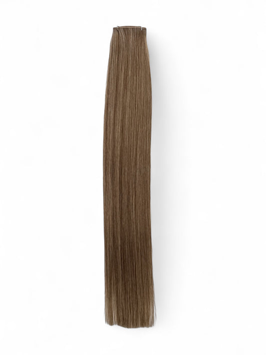 #M8/24 | MICRO FOILED BROWN & CREAMY BLONDE MIX 22" MINI WEFT