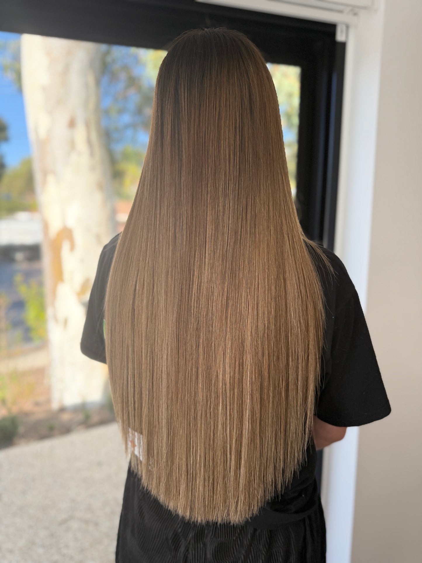 #2TP8/18 | ROOTED BROWN & CARAMEL BLONDE 22" MINI WEFT