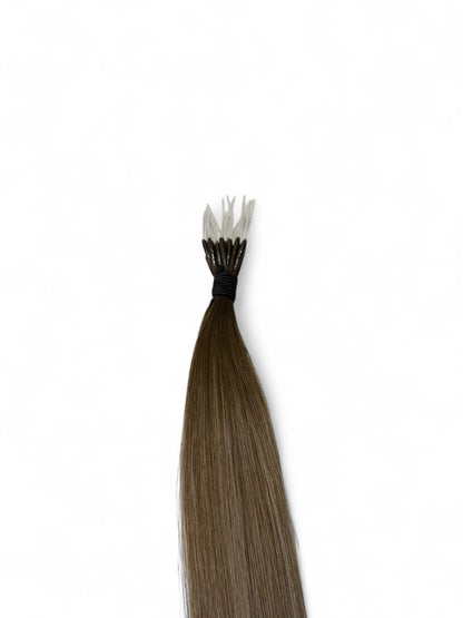 ROOTED ASH BRONDE - 22" NANO HAIR EXTENSIONS