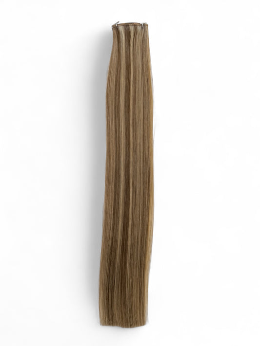 #P8/24 | FOILED BROWN AND BLONDE 22" MINI WEFT