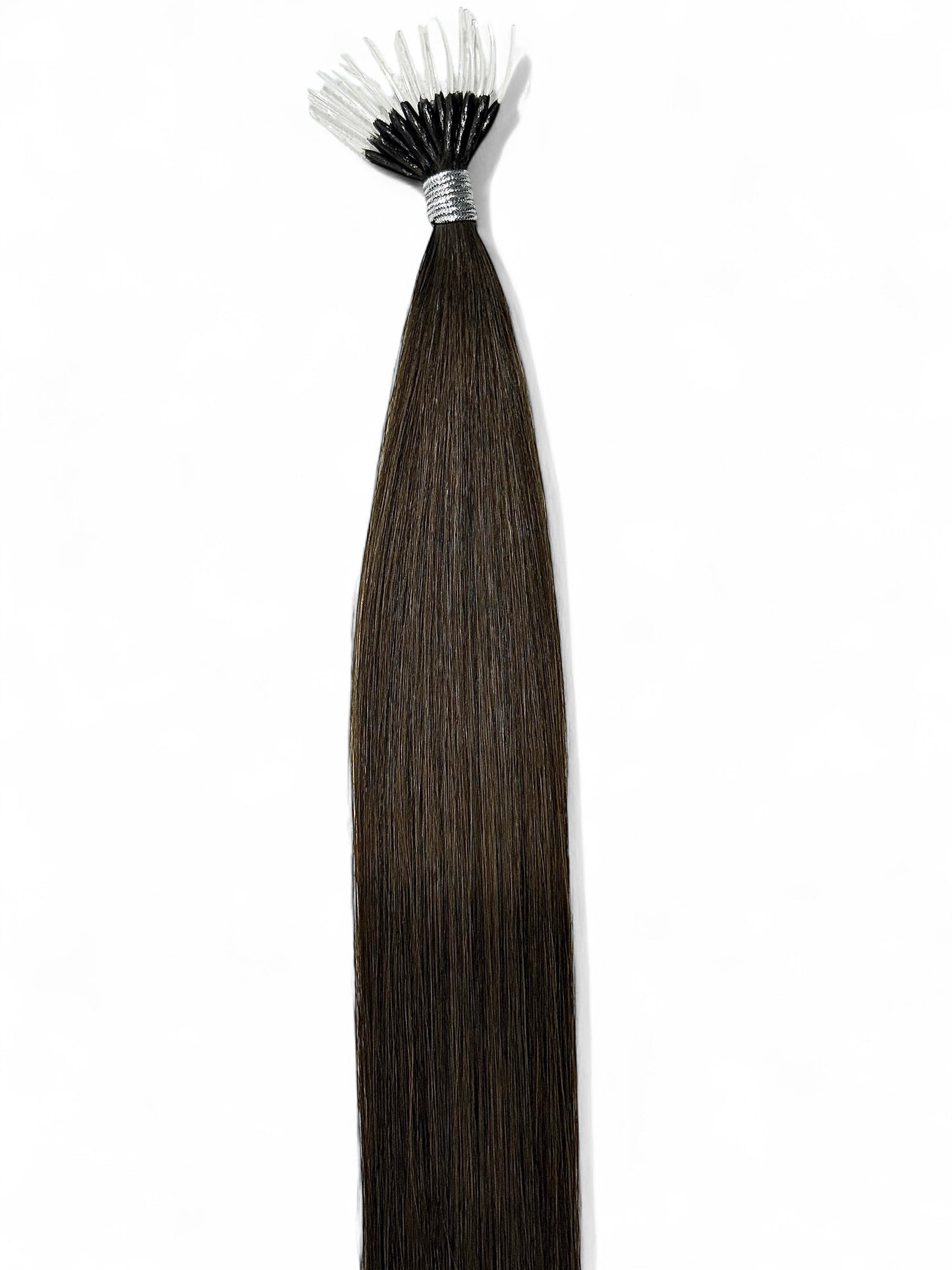 NATURAL ASH BROWN - 22" NANO HAIR EXTENSIONS
