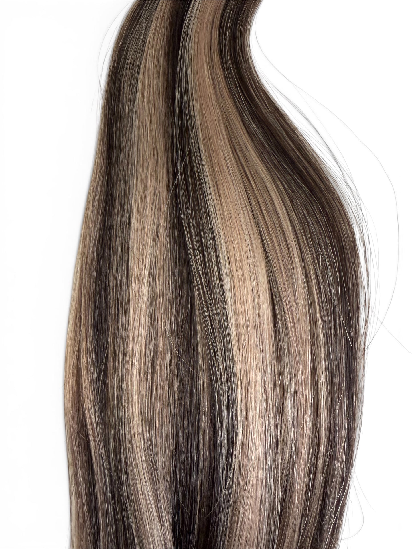 CHARCOAL CHAMPAGNE - 22" NANO HAIR EXTENSIONS