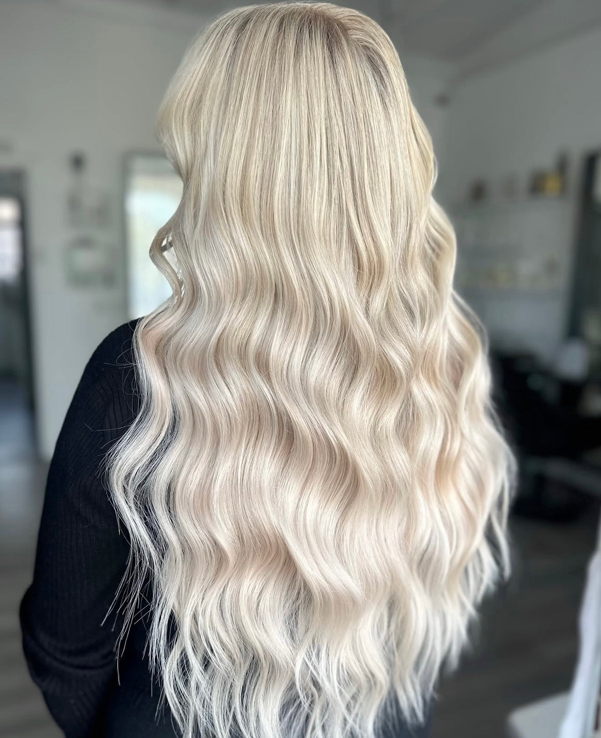 LIGHTEST BLONDE - 22" NANO HAIR EXTENSIONS