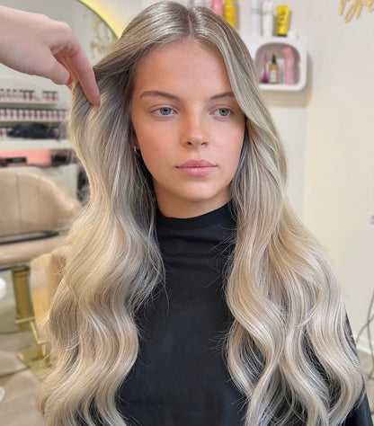 ROOTED PEARL BLONDE | 26" MINI WEFT