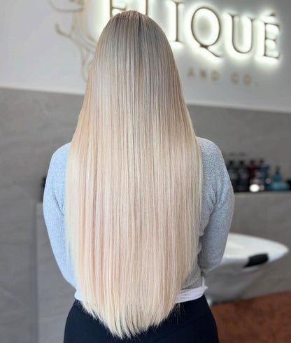 ASH ROOTED BEACH BLONDE - 22" NANO HAIR EXTENSIONS